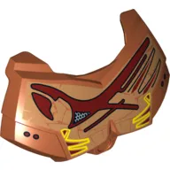 Large Figure Chest Cover, Armour Small with Tan and Reddish Brown Print