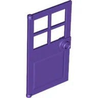 Door 1 x 4 x 6 with 4 Panes and Stud Handle