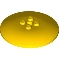 Dish 6 x 6 Inverted (Radar) with Solid Studs