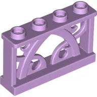 Fence Ornamented 1 x 4 x 2 with 4 Studs