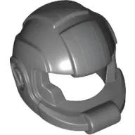 Helmet Space with Open Visor Large and Silver Stripe Print
