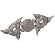 Weapon Throwing Star / Shuriken with Textured Grips [Complete Sprue of 2]