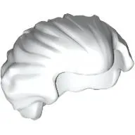 Hair Swept Back with Widow's Peak Chin-Length and Bushy in Back