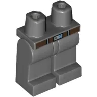 Hips and Dark Bluish Gray Legs with Dark Brown Belt, Silver Belt Buckle print