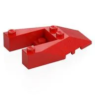 Brick Wedged, Sloped 6 x 4 Cutout, Stud Notches