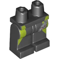 Hips and Black Legs with Lime Green Stripes on Sides and Pressure Gauge print