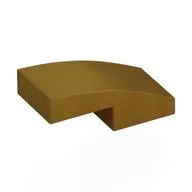 Brick Curved 2 x 1 No Studs [1/2 Bow]