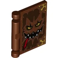 Book Cover with Monster Face Print