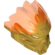 Large Figure Mask of Fire (Unity) with Marbled Trans-Neon Orange Pattern