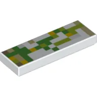 Tile 1 x 3 with Minecraft Golem Skin Print