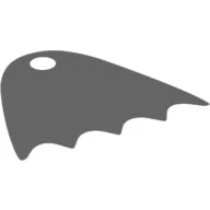 Neckwear Cape, Scalloped 5 Points, One Top Hole [Traditional Starched Fabric]