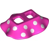 Minifig Hipwear Skirt with 16 White Polka Dots Print (Minnie)