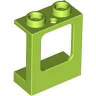 Window 1 x 2 x 2 Plane, Hollow Studs, Single Hole Top and Bottom for Glass