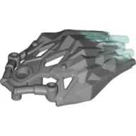 Large Figure Armor, Crystal with Marbled Trans-Light Blue Pattern