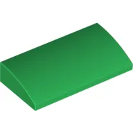 Slope Brick Curved 2 x 4 x 2/3 No Studs, with Bottom Tubes