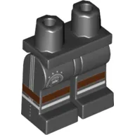 Hips and Black Legs with DFB Logo with 4 Stars, Reddish Brown and White Stripes, Lines on Sides Print