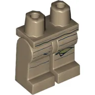 Hips and Dark Tan Legs with Tattered Wrappings, with Olive Knee Print (Teedo)