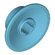 Train Wheel Small, hole notched for wheels holder pin