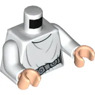 Torso Robe, Belt, Creases Print, White Arms, Light Nougat Hands