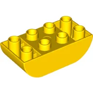 Duplo Brick 2 x 4 Curved Bottom
