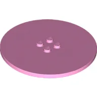 Plate Special Round 8 x 8 with 2 x 2 Center Studs with Groove