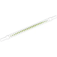 Flexible Ribbed Hose 8mm Ends 10L and Lime Center Pattern