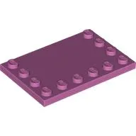 Plate Special 4 x 6 with Studs on 3 Edges