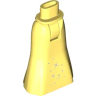 Minidoll Hips and Full Length Skirt with Silver Stars Print