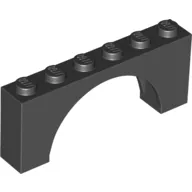 Brick Arch 1 x 6 x 2 - Thin Top without Reinforced Underside [New Version]