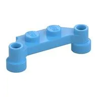 Plate Special 1 x 4 Offset with Bar Holes