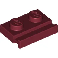 Plate Special 1 x 2 with Door Rail