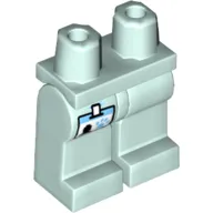 Hips and Light Aqua Legs with Veterinarian ID Badge Print