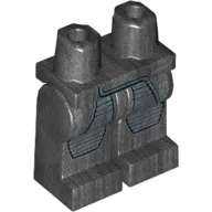 Hips and Pearl Titanium Legs with Coattails and Striped Knee Armor, Light Gray Dots Print (Bala-Tik)