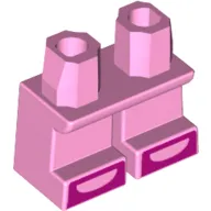 Legs Short with Magenta Open Toe Shoes Print