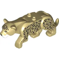Animal, Big Cat, Leopard with 2 Studs, Spots Print