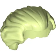 Hair Swept Back with Widow's Peak Chin-Length and Bushy in Back