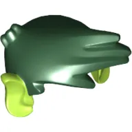 Hair Swept Forward with Lime Ears (Beastboy) Pattern