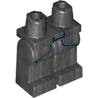 Hips and Pearl Titanium Legs with Bottom of Breastplate with Silver Edge Print