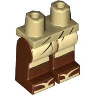 Hips and Reddish Brown Legs with Light Bluish Gray Apron and Sandals Print