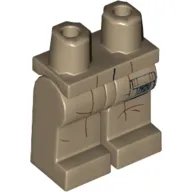 Hips and Dark Tan Legs with Creases and Pocket Print