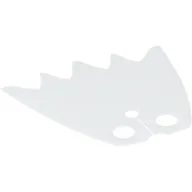 Neckwear Cape, Scalloped 5 Points with Metallic Gold Back [Traditional Starched Fabric]