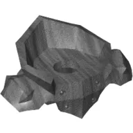 Minifig Neckwear Armor Angular, High Back Collar and 2 Studs on Back