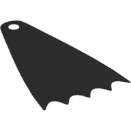 Neckwear Cape, Long 7cm, Scalloped with 5 Points [Spongy Stretchable Fabric]