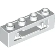 Launcher, Brick Special 1 x 4 with Inside Clips (Disk Shooter) with Recessed Center 2 Studs