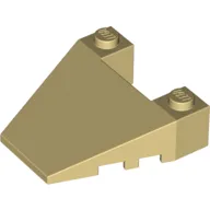 Brick Wedged, Sloped 4 x 4 Taper, with Stud Notches