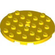 Plate Round 6 x 6 with Hole