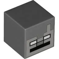 Minifig Head Special, Cube with Stray Face Print