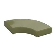 Tile 2 x 2 Curved, Macaroni
