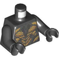 Torso Armour with Gold Plates Print (Outrider), Black Arms and Hands