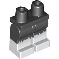 Hips with Black Legs and White Boots Pattern with Cat Costume, White Fur Feet